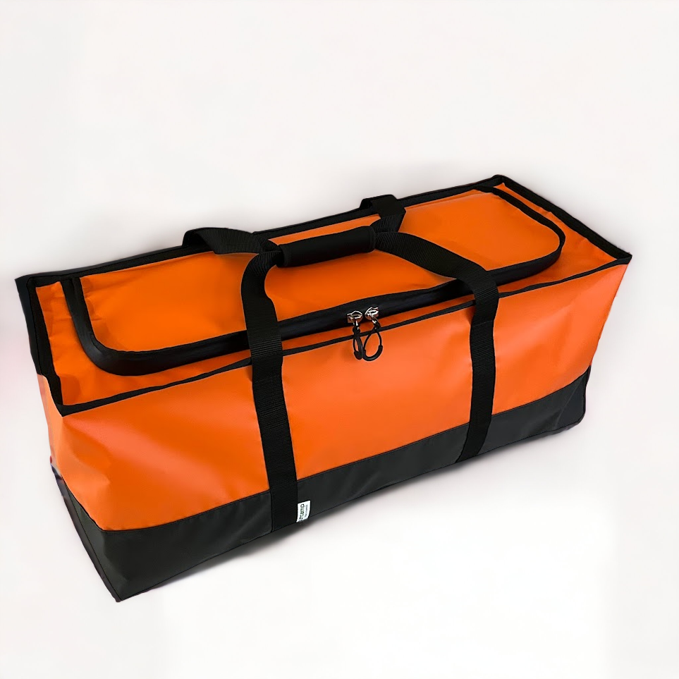 Orange PVC camping bag