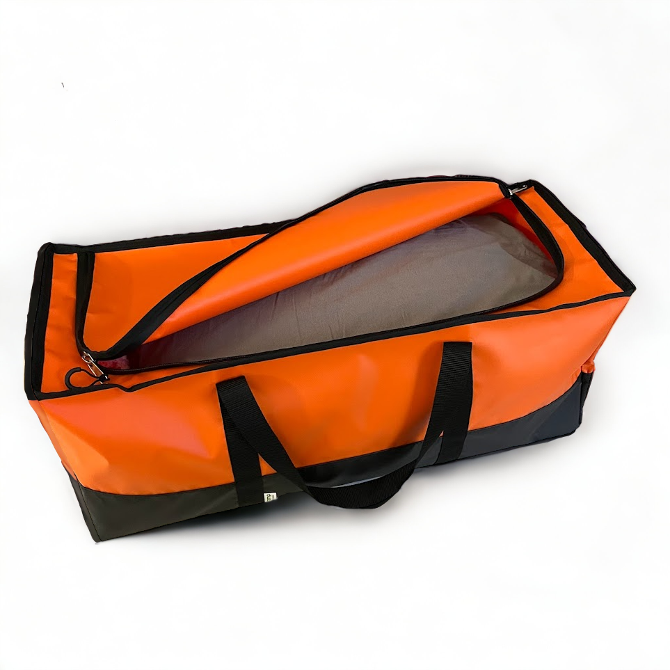 Orange large camping bag