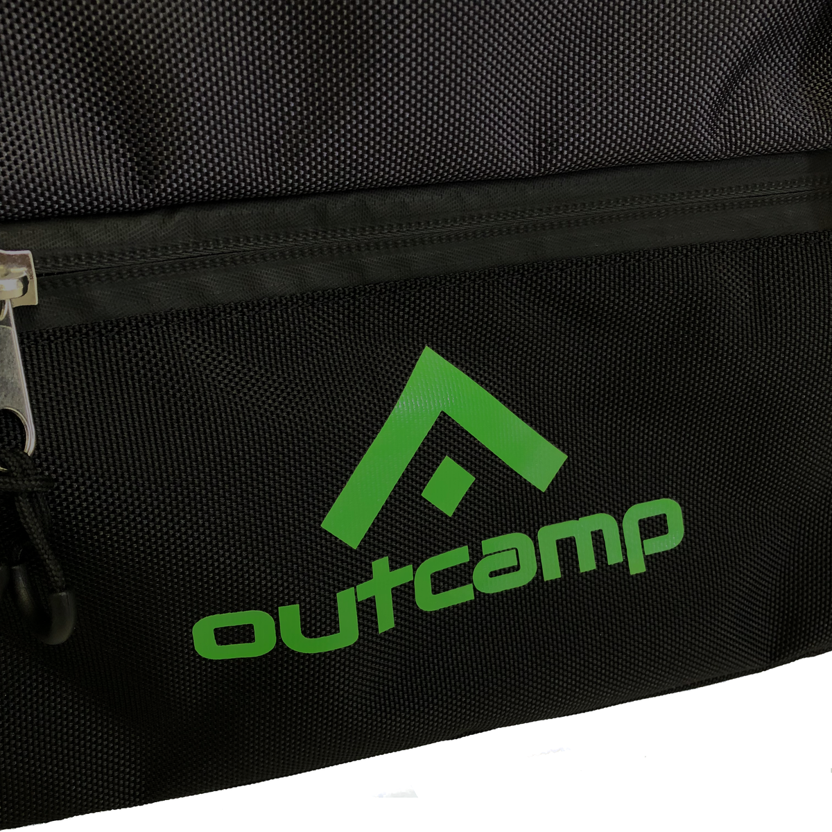 Outcamp bag with weather proof zippers