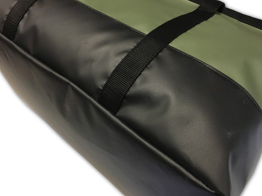 PVC bag closeup for camping and 4x4 bag
