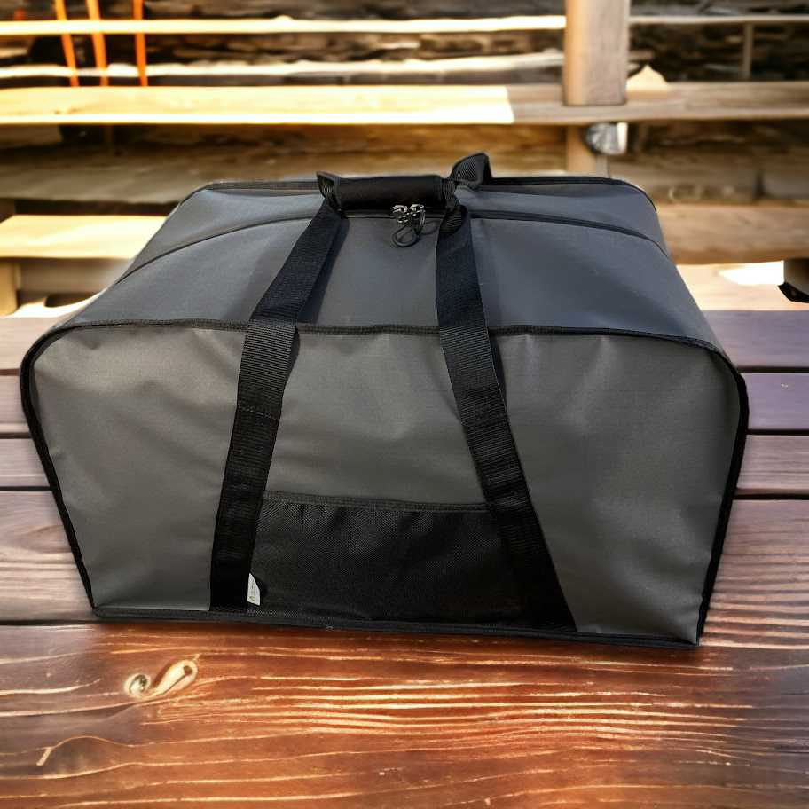 Saddle bag with padded base for rodeo gear