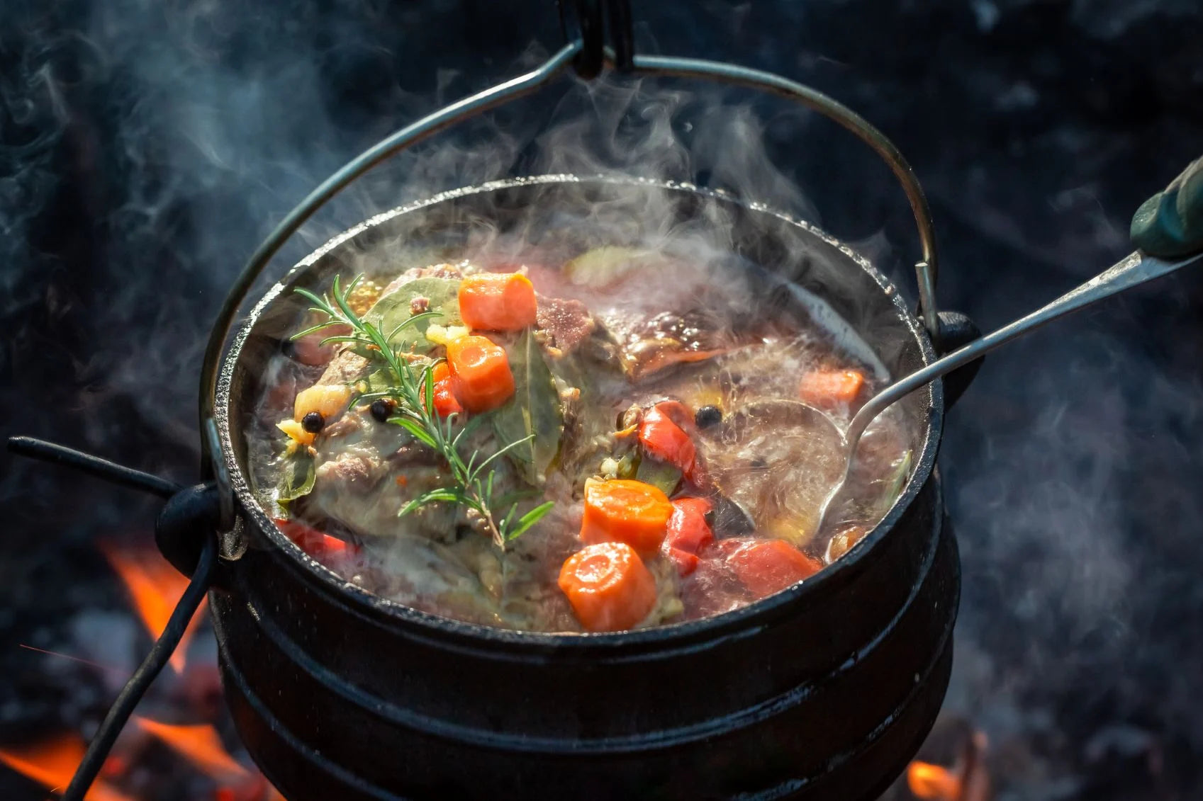 How to Cook a Delicious Stew in a Cast Iron Camp Oven in the Australian Bush