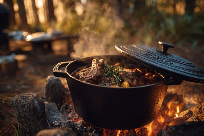 Camp Oven Lamb Shanks Recipe for Camping | Outcamp - Outcamp.com.au