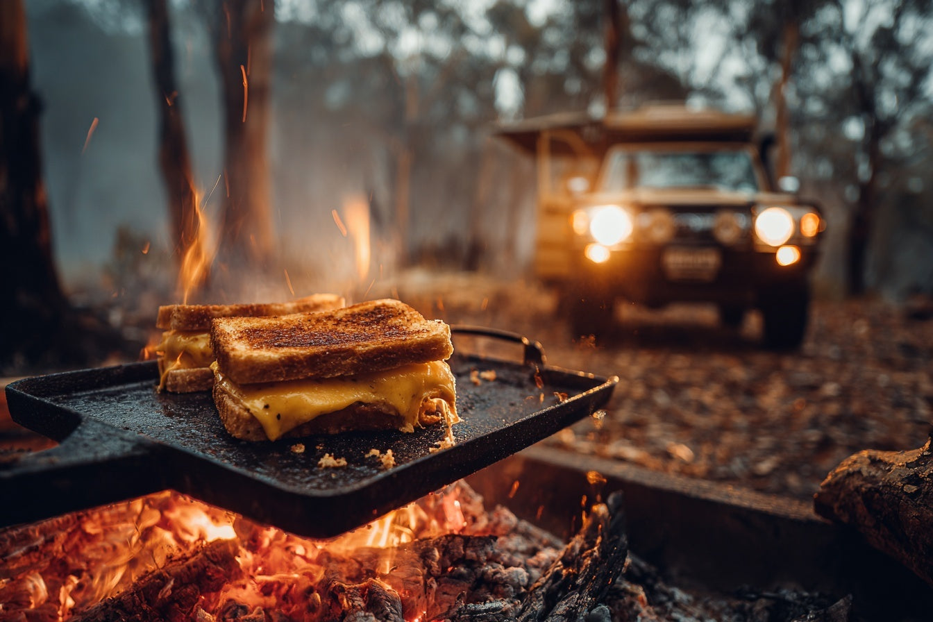 Campfire Pulled Pork Jaffles: The Best Toasted Sandwich You Will Make at Camp | Outcamp