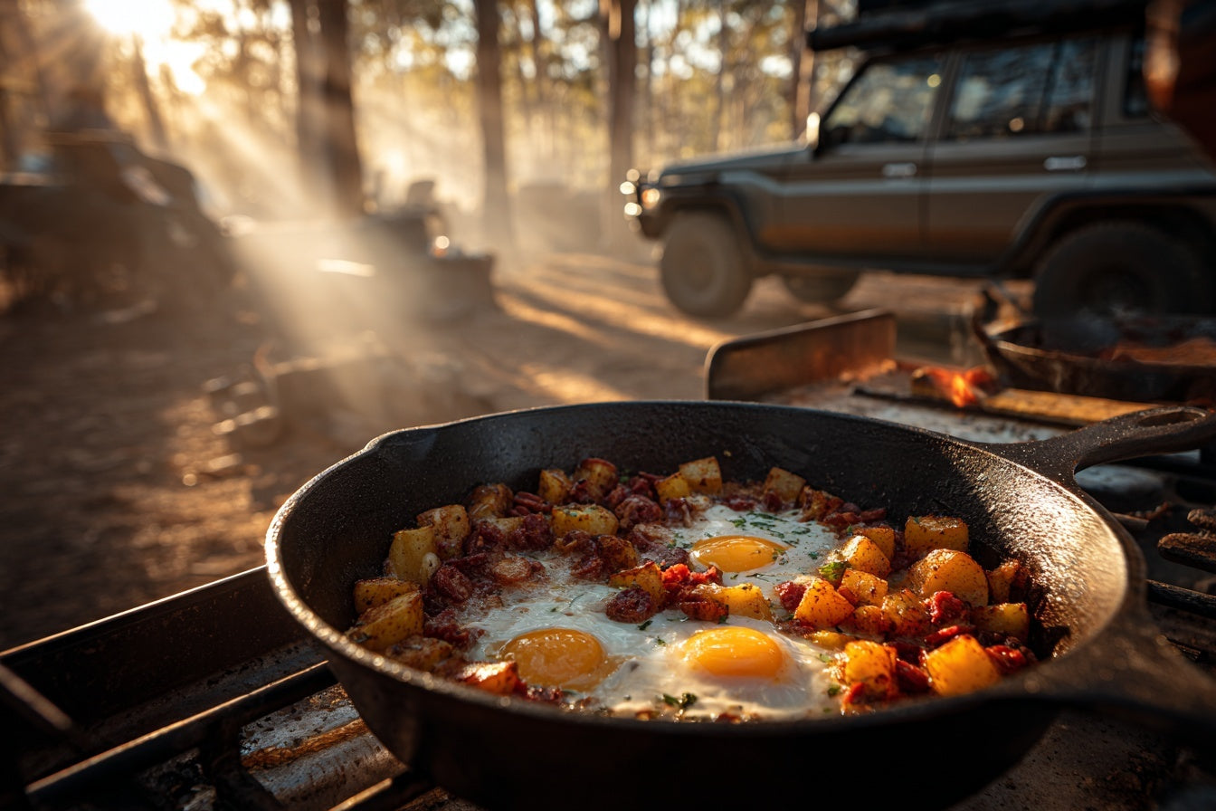 Chorizo and Egg Hash on the Camp Gas Stove: The Best One-Pan Camping Breakfast | Outcamp