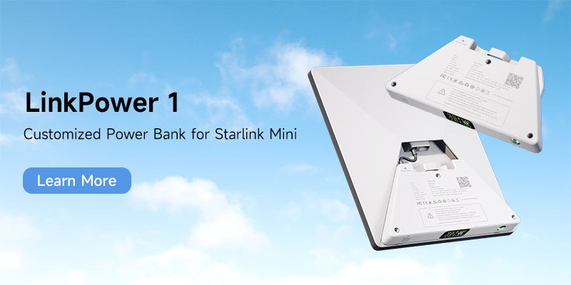 PeakDo LinkPower 2 providing up to 5 hours continuous power for Starlink Mini