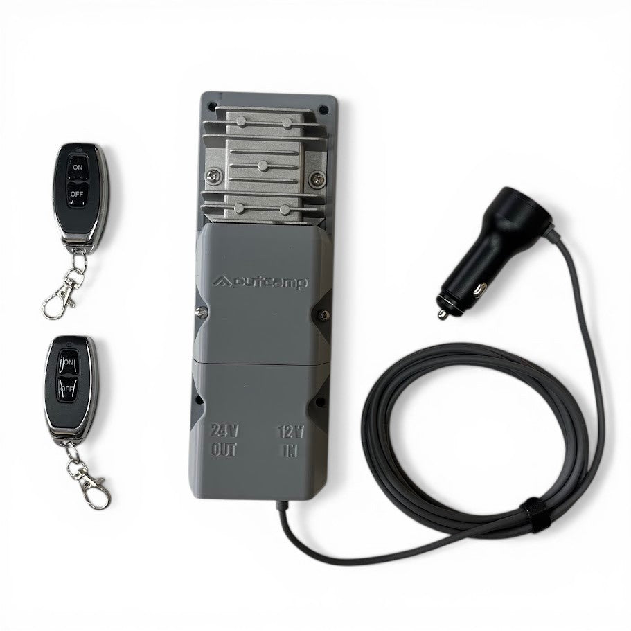Outcamp Starlink Mini remote power supply lead and connector detail