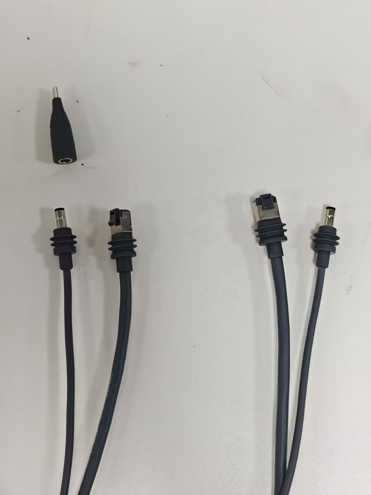 Y-junction section showing reinforced strain relief