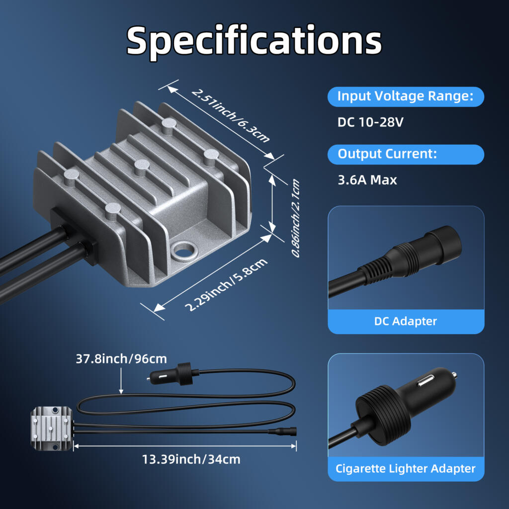 Starlink Mini 12 volt to 36 Volt Power Supply Cigarette Lighter Plug