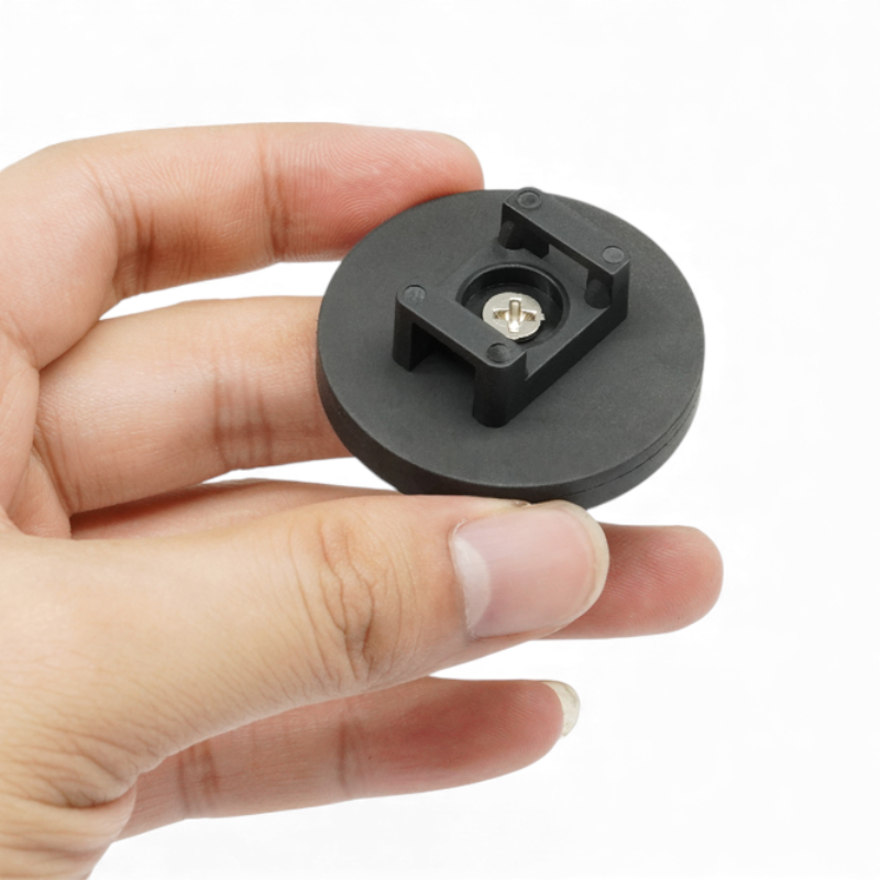 Outcamp rubber coated magnetic cable tie mount 4 pack lifestyle photo with 4WD and caravan