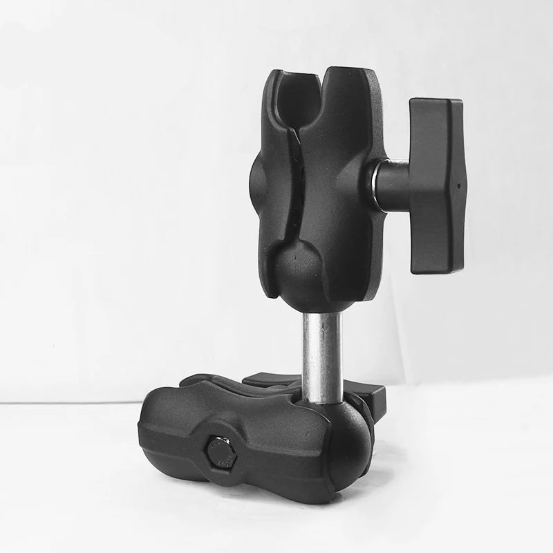 1.5 inch double ball extension adapter installed with double socket arm mount system