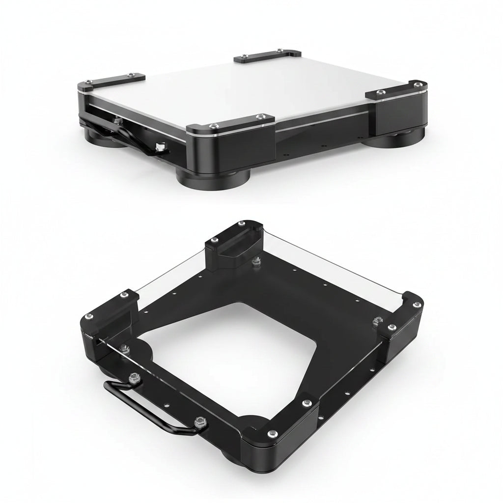 Starlink Mini Universal Flat Mount - Aluminium Construction with Magnetic Feet