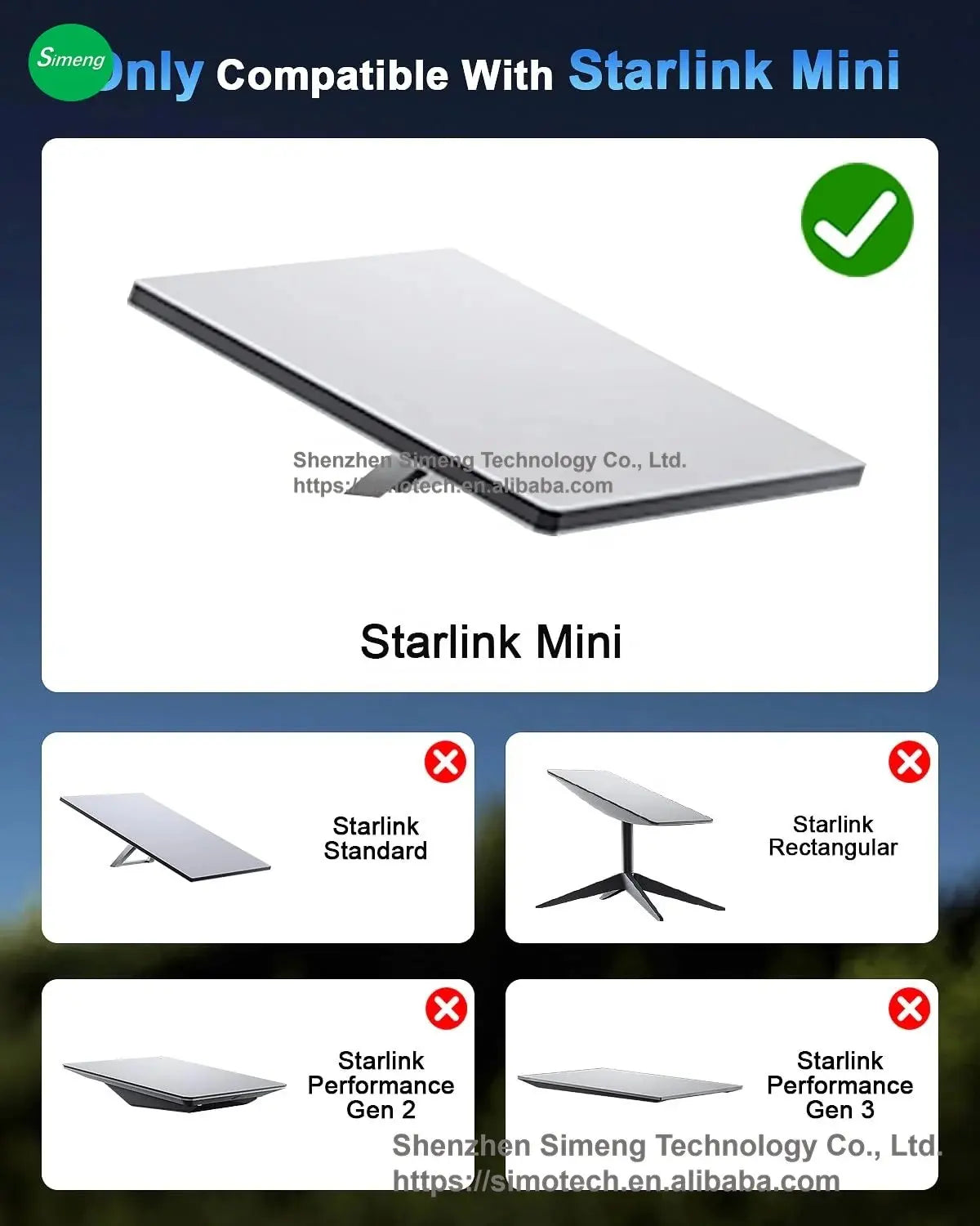 Starlink Mini Magnetic Roof Mount - Quick Install Weatherproof Frame