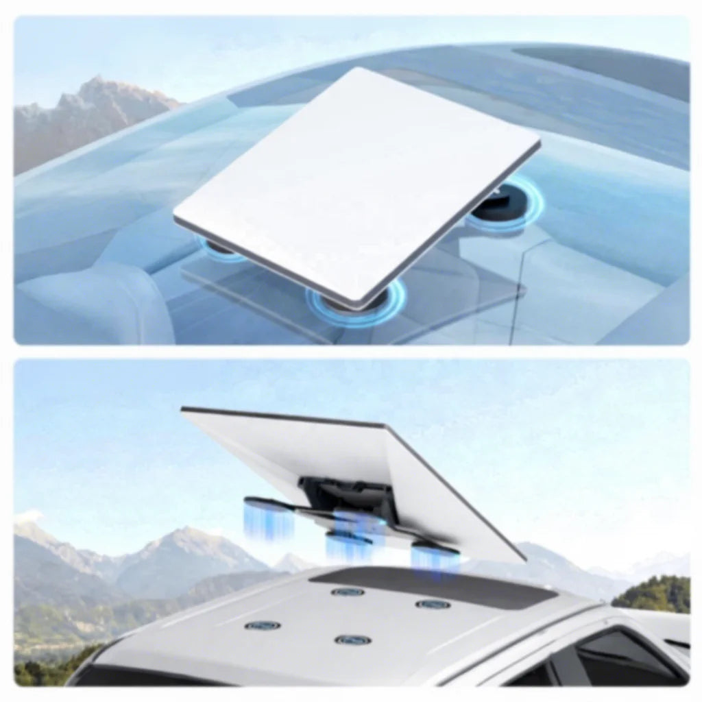 Starlink adhesive disc pads keep stable in extreme weather conditions - hot desert and winter snow tested