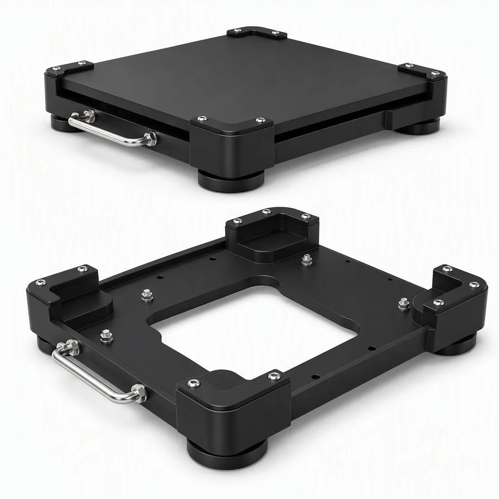 Starlink Mini Universal Flat Mount in White - Magnetic Feet and Protective Cover