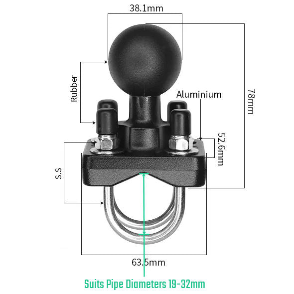 Starlink Mini Agricultural Mount 25mm - 32mm rail