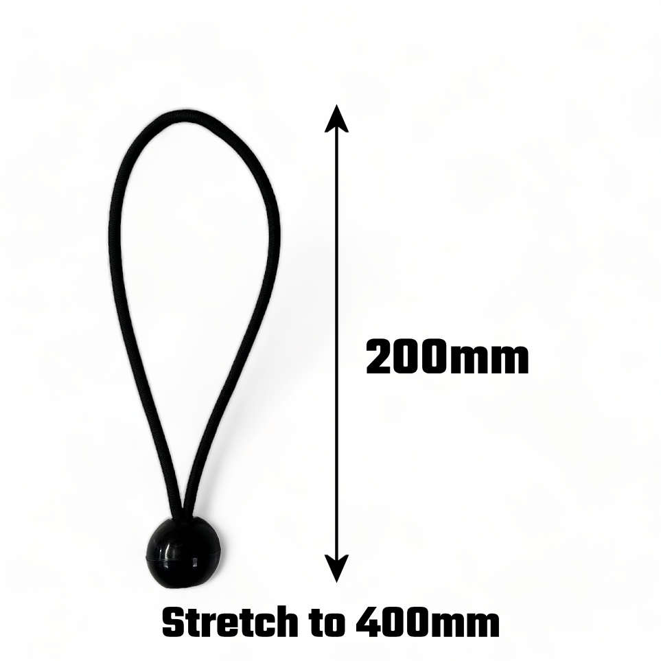 200mm bungee loops stretch to 400mm 4mm diameter