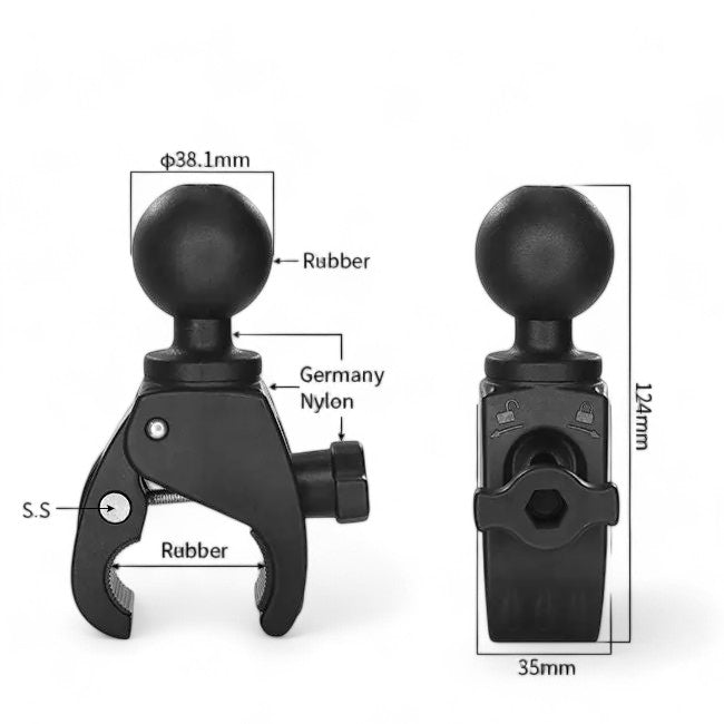 Starlink Mini Universal Marine &amp; Off-Road Adjustable Rail Mount (25mm-32mm)