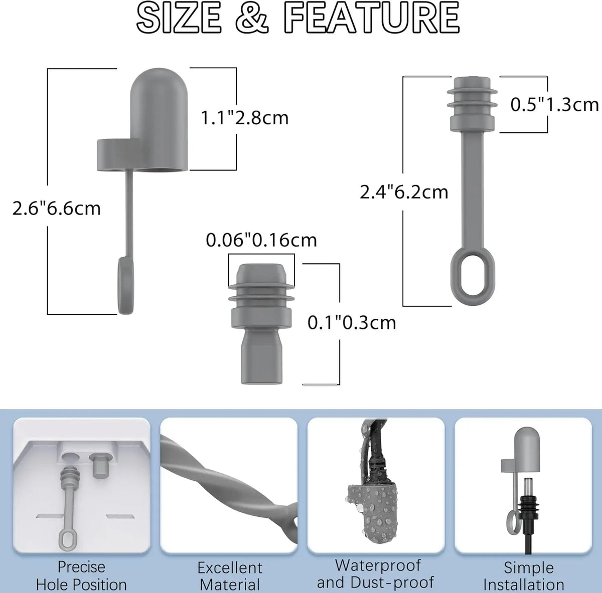 Outcamp Starlink Mini Silicone Cable Plug Protection Kit | Dustproof & Waterproof | Australia