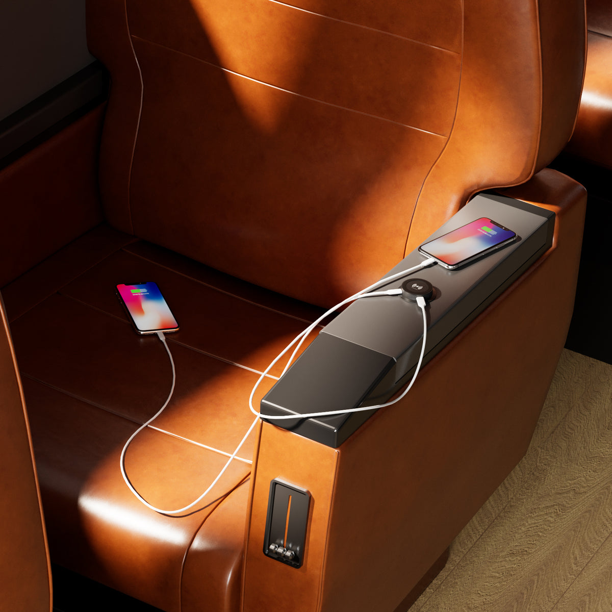Wireless charger foreign object detection and smart temperature control detail