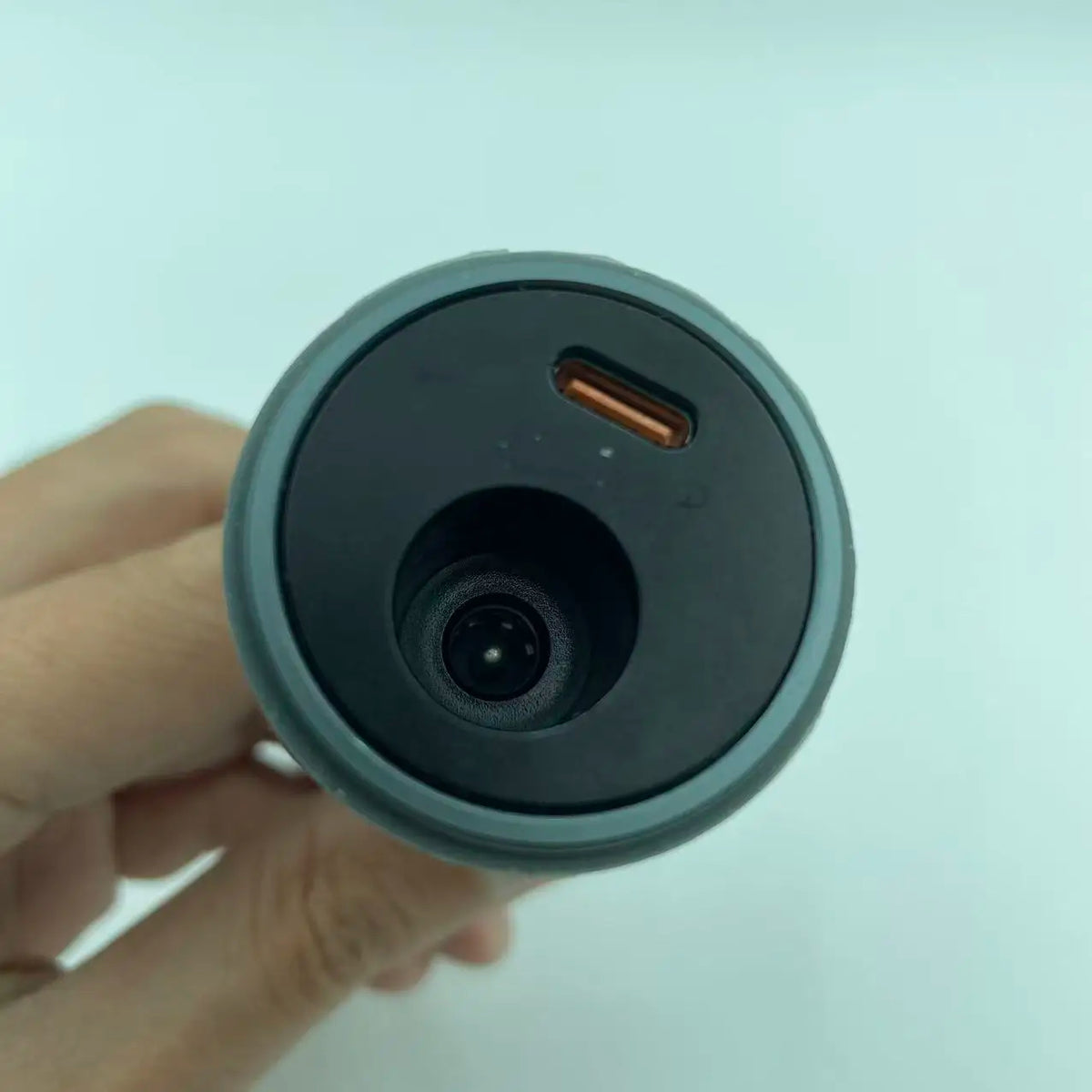 Starlink Mini 2-in-1 car adapter top view DC and USB-C ports