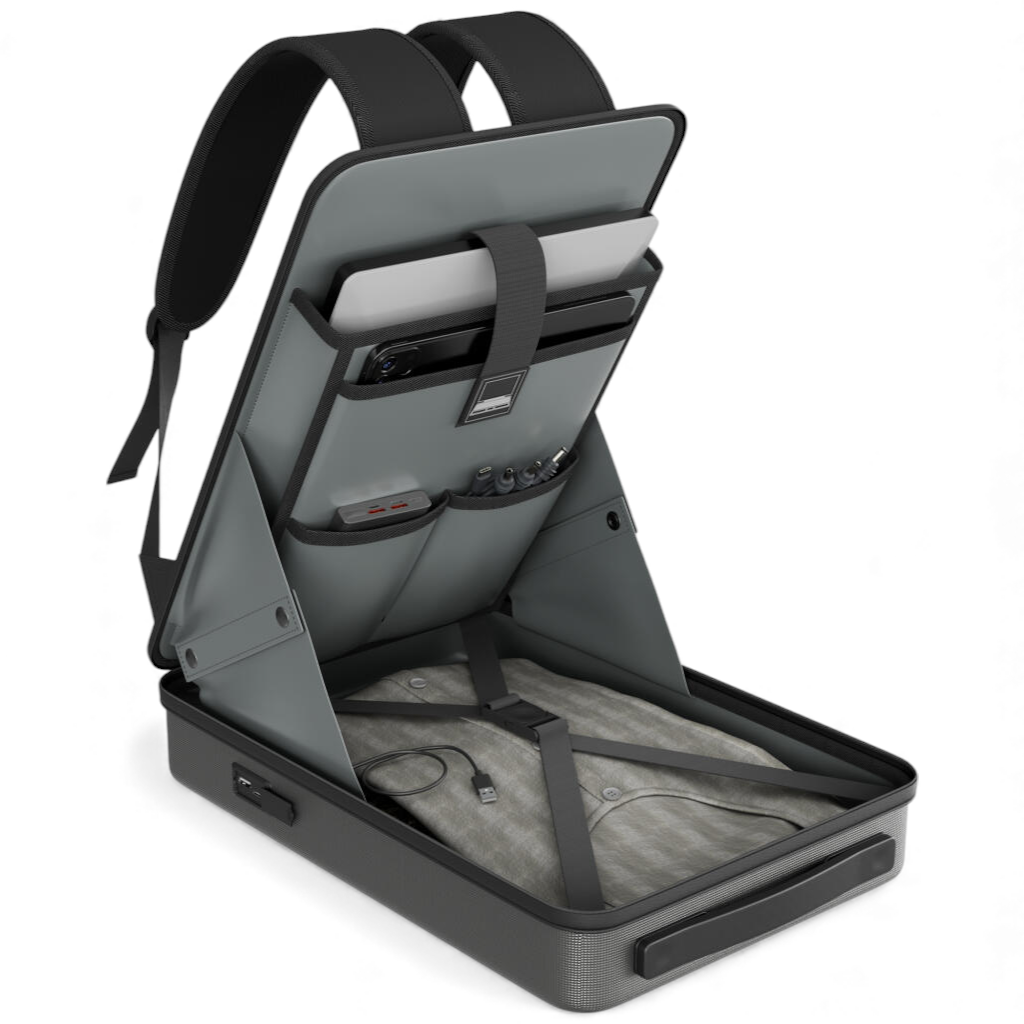 Outcamp Starlink Mini hard shell backpack on white background