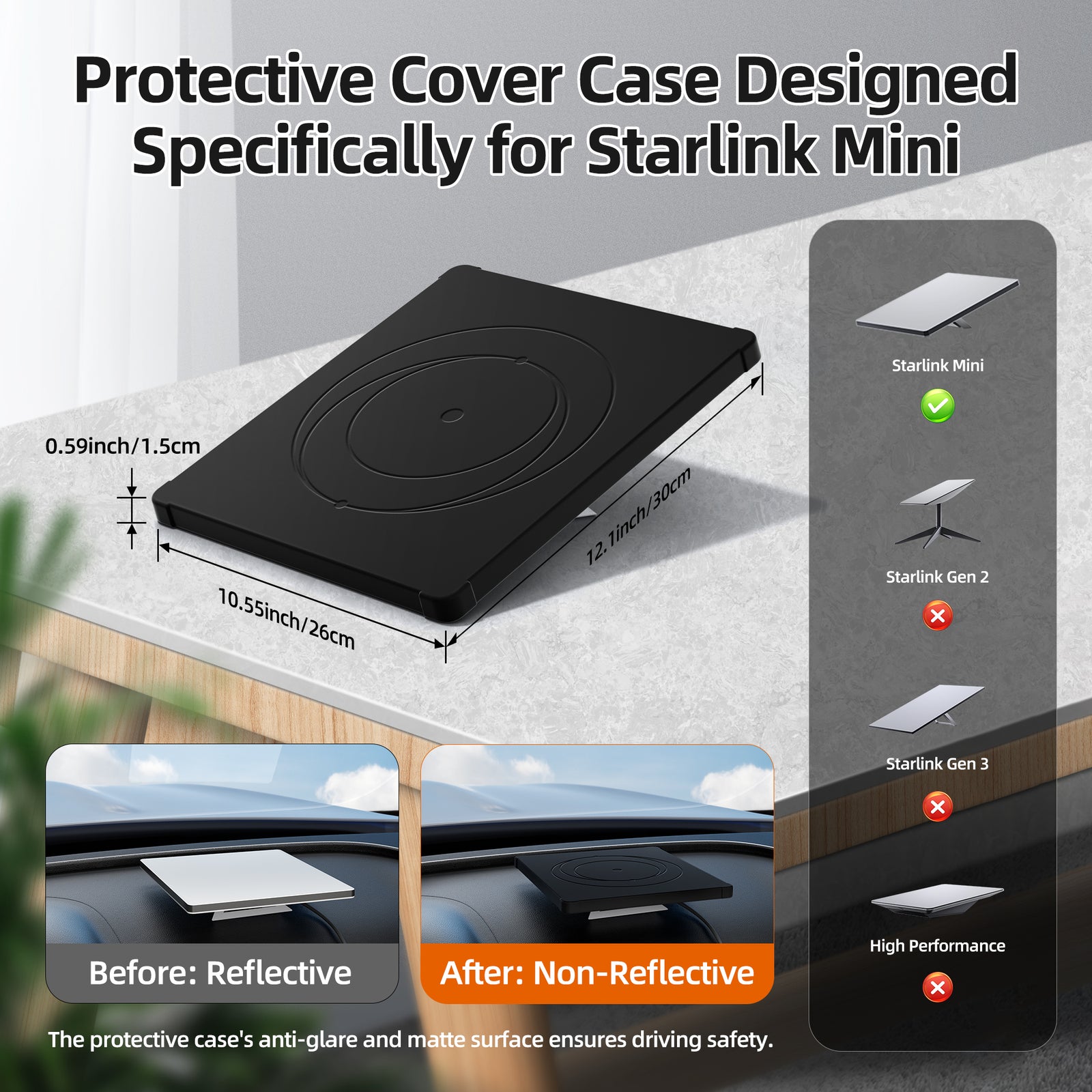Starlink Mini Liquid Silicone Protective Cover