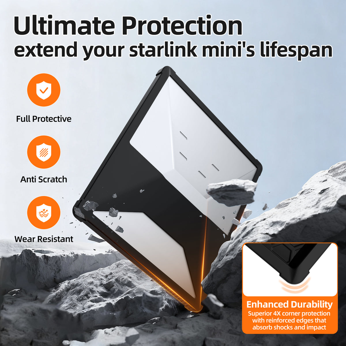 Starlink Mini silicone protective cover detail shots