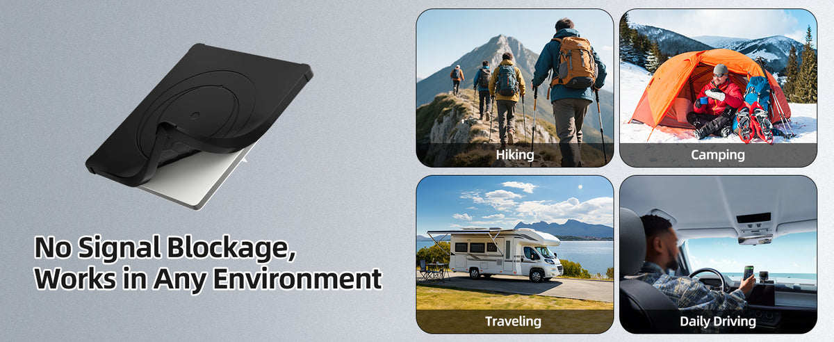 Starlink Mini silicone cover applications for camping and travel