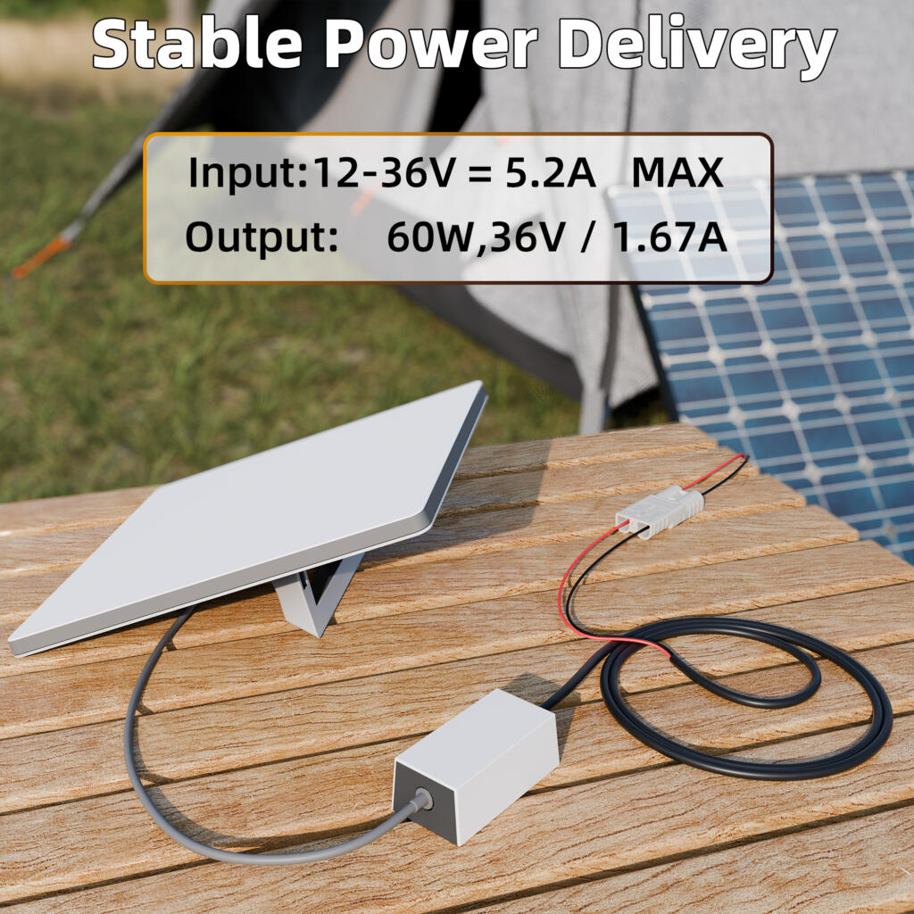 Anderson SB50 plug and IP68 waterproof converter module for Starlink Mini power adapter