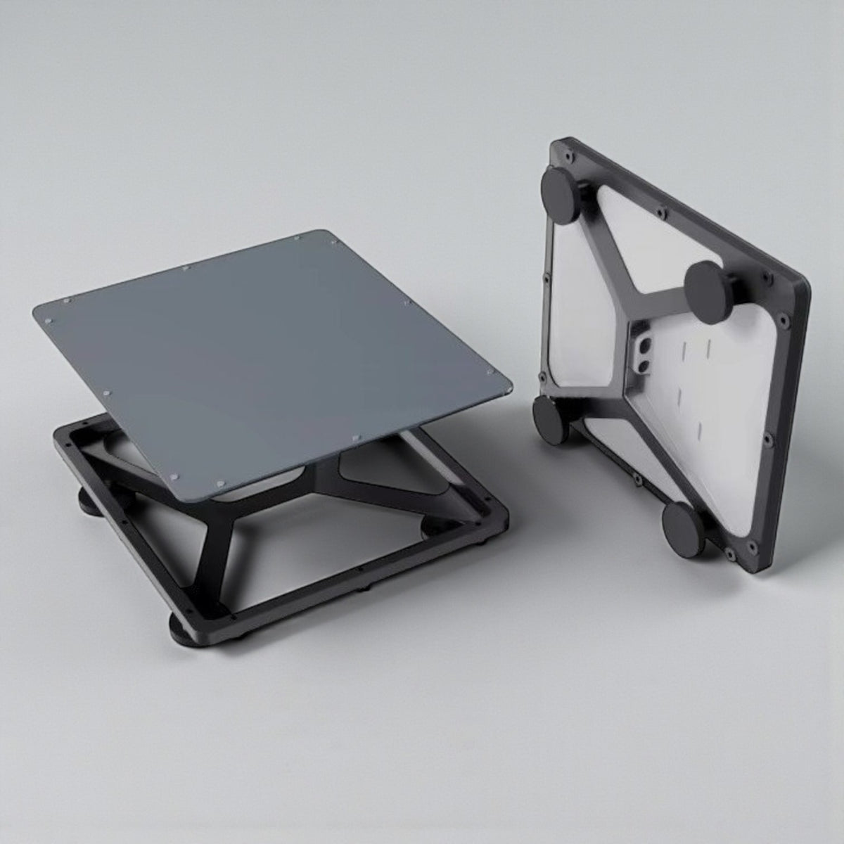 Detail of alloy frame construction and bolt-on protective cover