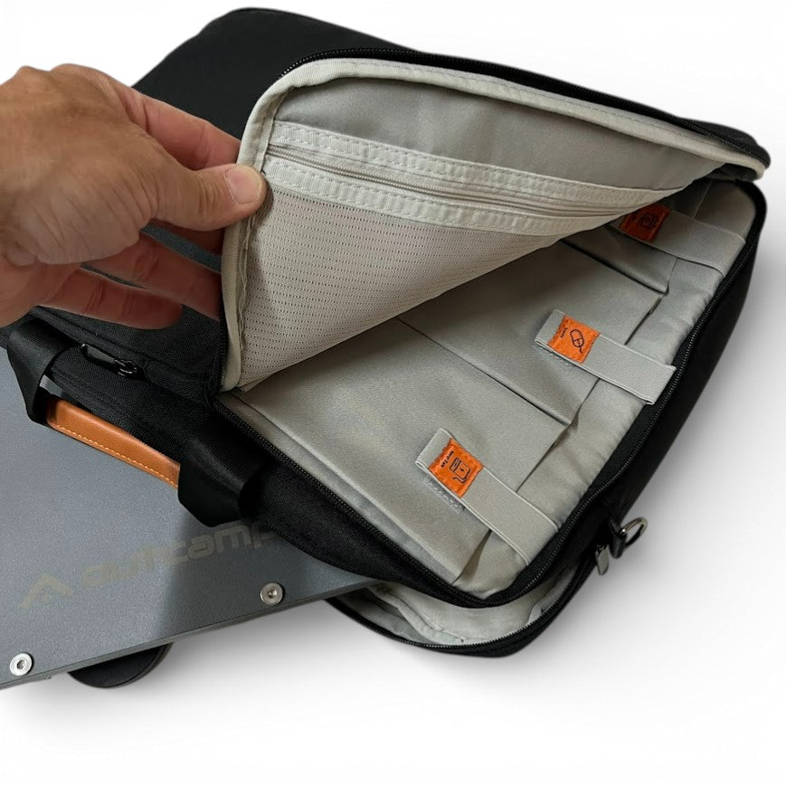 MagLock Pro full kit including mount, shield, power cable, and carry bag