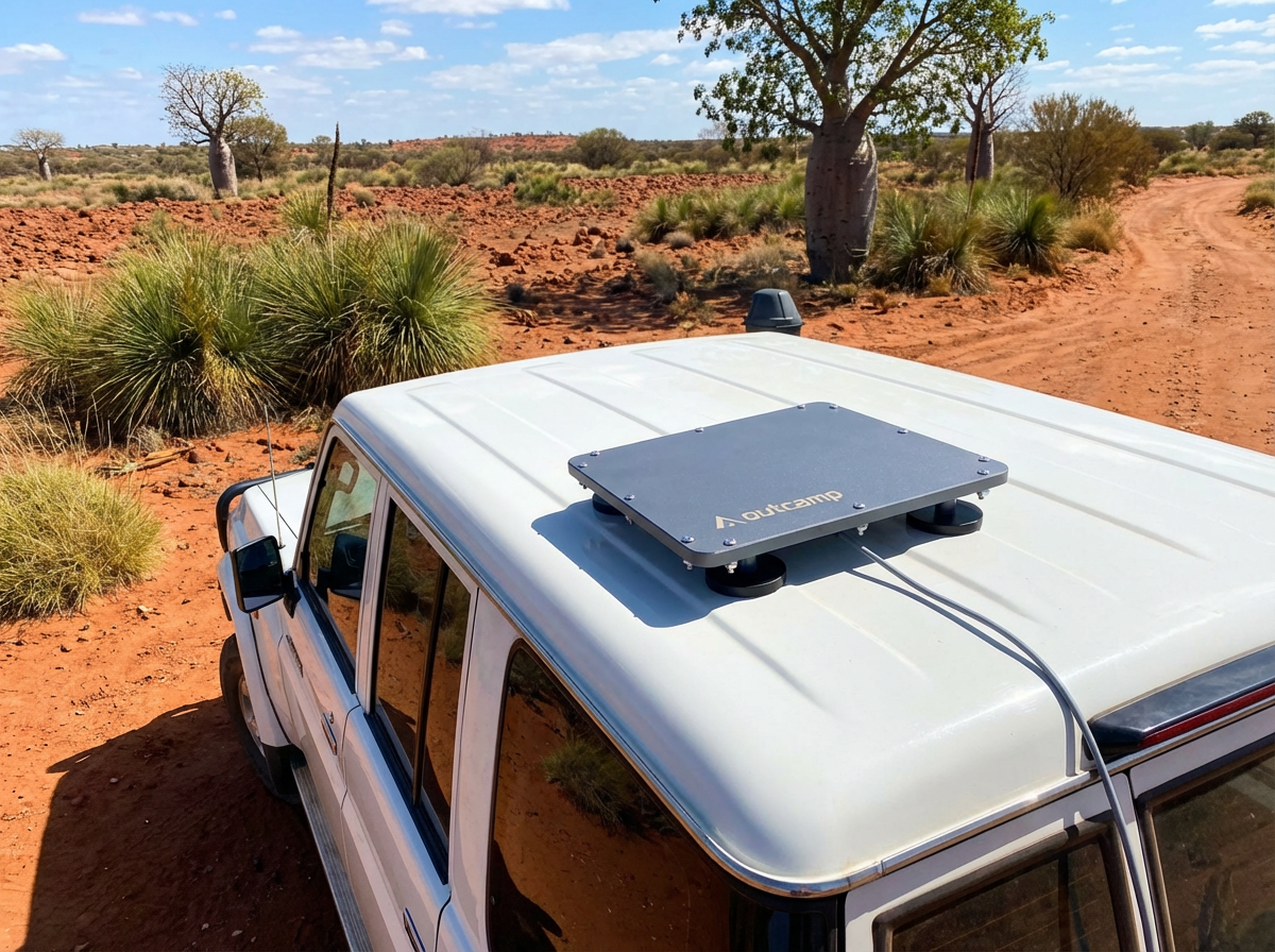 MagLock Pro Magnetic Vehicle Mount for Starlink Mini | Outcamp 4WD
