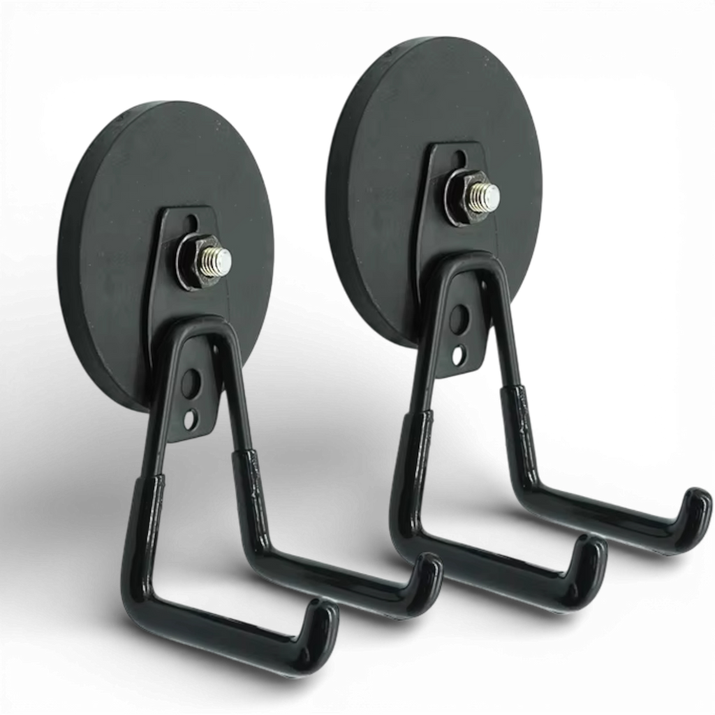 Rubber coated magnetic hook for camping and 4x4 use