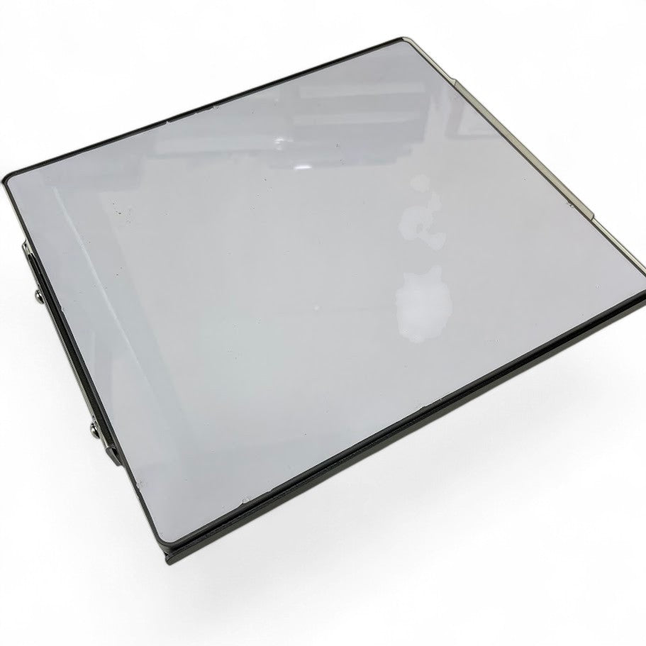 Black alloy magnetic mount for Starlink Mini front angle view