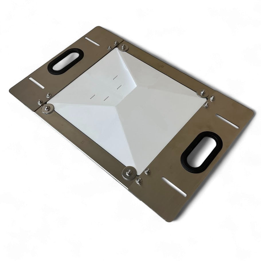 Stainless steel mount for the starlink mini to suit roof cross bars