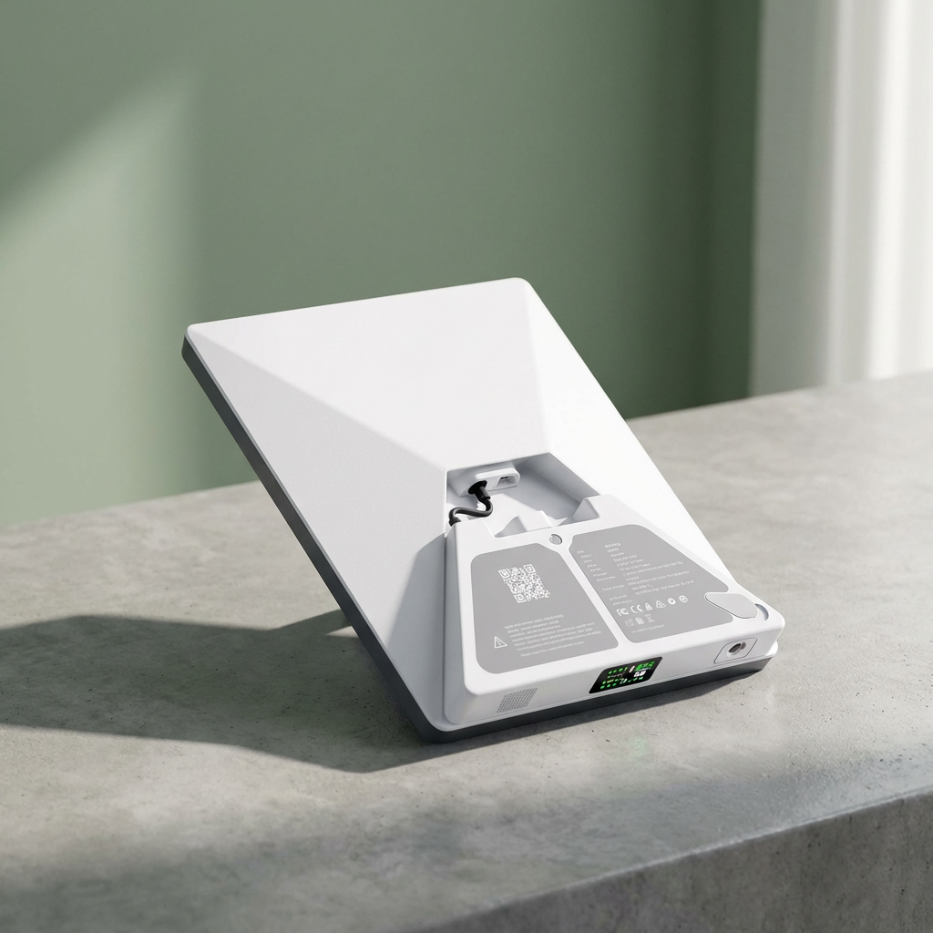 PeakDo LinkPower 2 with Starlink Mini in hard case at Australian beachside campground with turquoise ocean