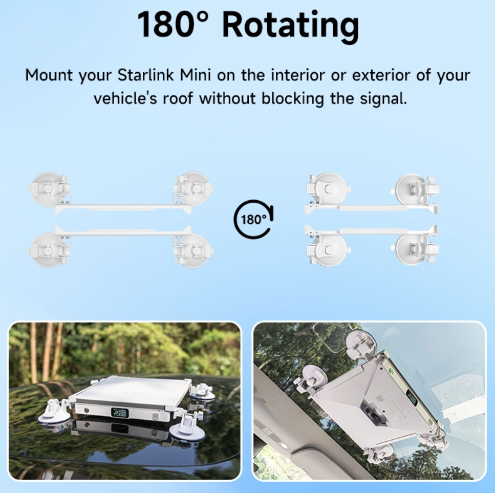 Adjustable PeakDo Battery Suction Mount for car and sunroof
