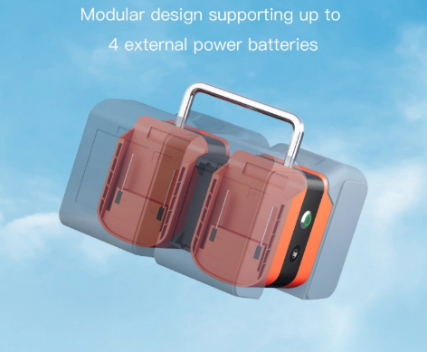 Starlink Mini DC power dock with Makita 18V batteries