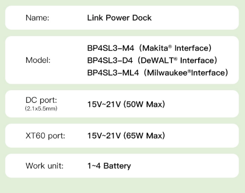 PeakDo Starlink Mini power dock with DC 2.1mm output