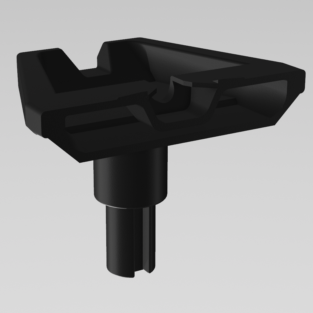 Spacetek pole mount hardware detail for Starlink Mini dish