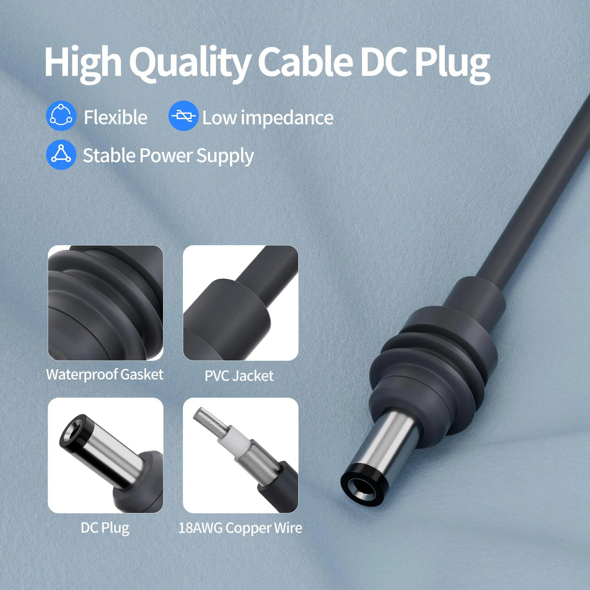 Short power cable for Starlink mini