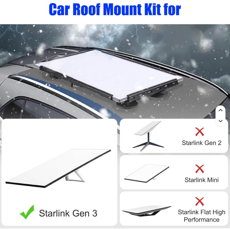Starlink Gen 3 roof mount tested on corrugated outback tracks