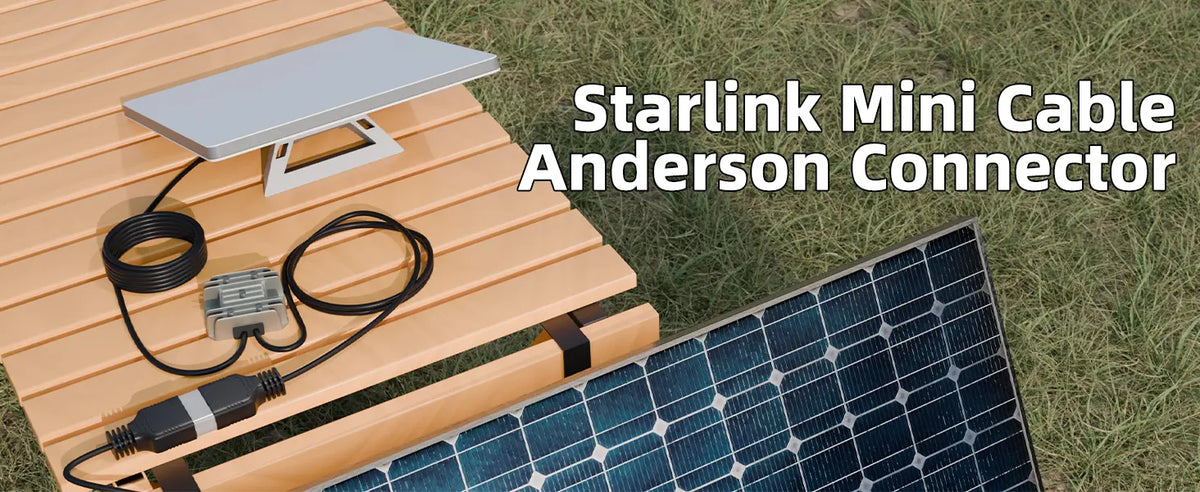 Starlink Mini off-grid power supply with Anderson connector