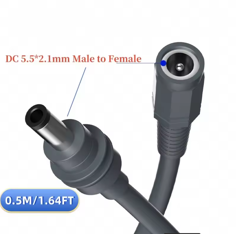 Starlink Mini 5.0m DC extension cable for extended power supply reach in 4x4 setups