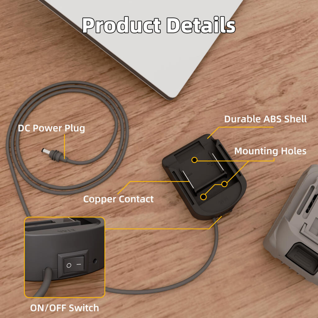 Outcamp Starlink Mini power adapter close-up