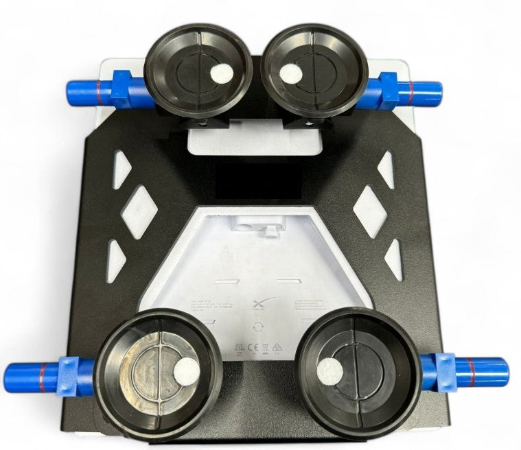 starlink mini low-profile suction cup mount on caravan roof