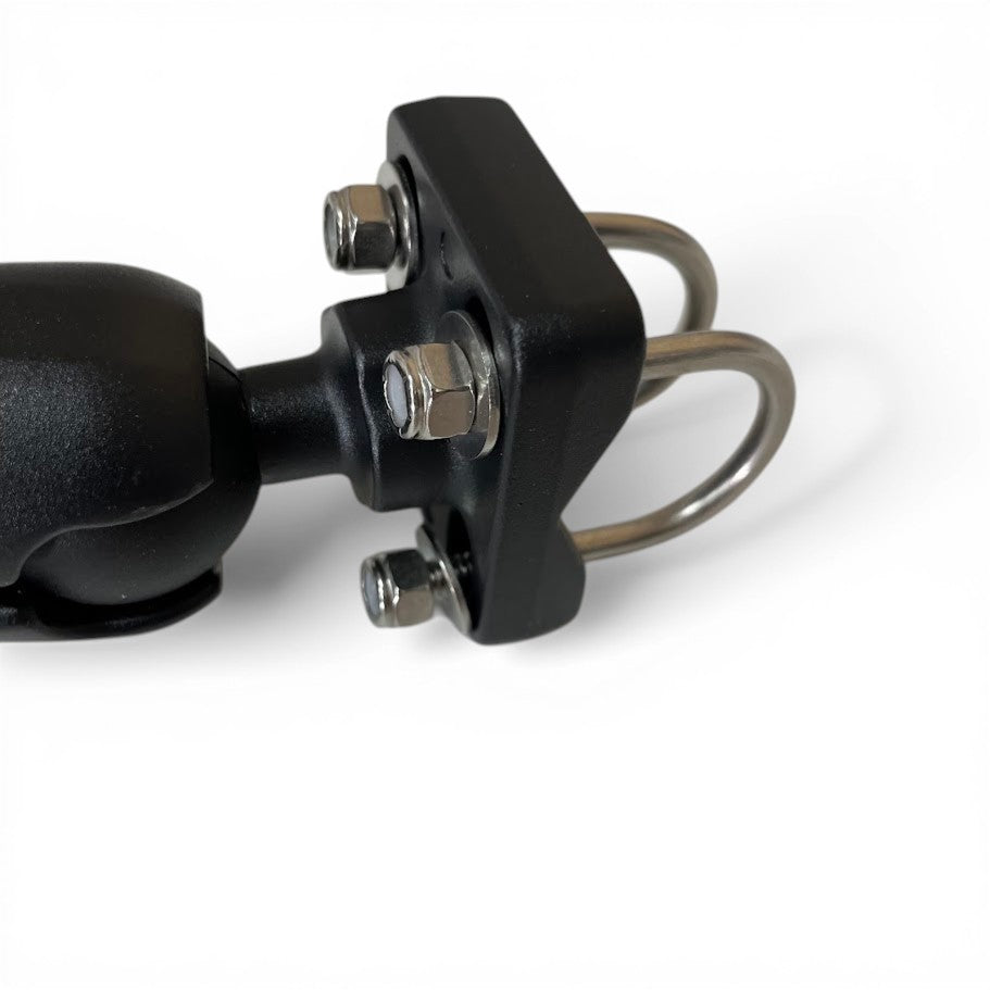 Outcamp rail mount ball joint and clamp mechanism close-up showing connection detail