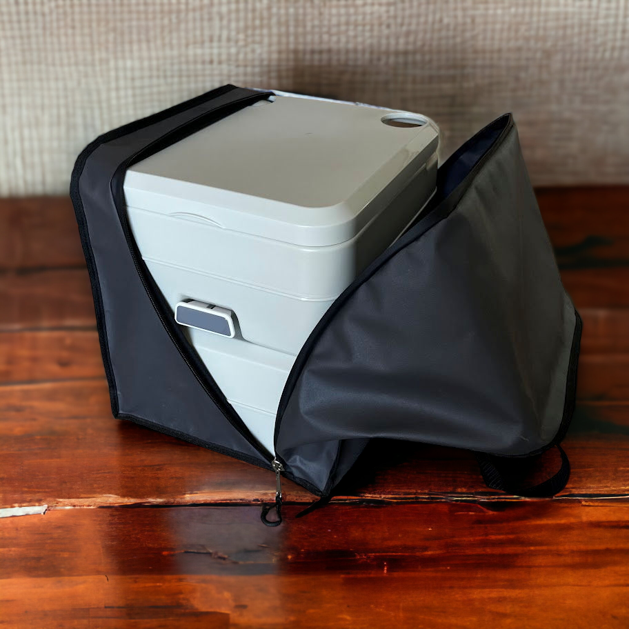 Dometic 976 Toilet Bag showcasing its durability for caravan travels