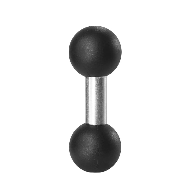1.5 inch ball double ball extension adapter front view showing dual C-size rubber balls
